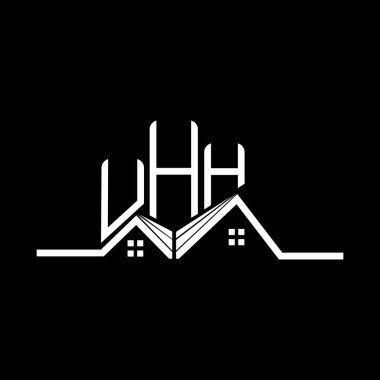 UHH emlak logosu tasarımı, UHH basit ve modern logo. UHH lüks alfabe tasarımı  