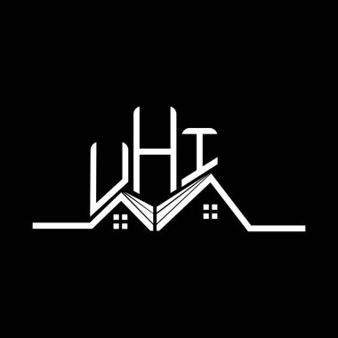 UHI Real State logo tasarımı, UHI basit ve modern logo. UHI lüks alfabe tasarımı  