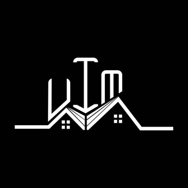 UIM Real State logo tasarımı, UIM basit ve modern logo. UIM lüks alfabe tasarımı  