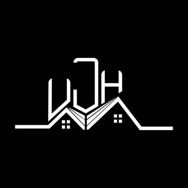 UJH Real State logo tasarımı, UJH basit ve modern logo. UJH lüks alfabe tasarımı  