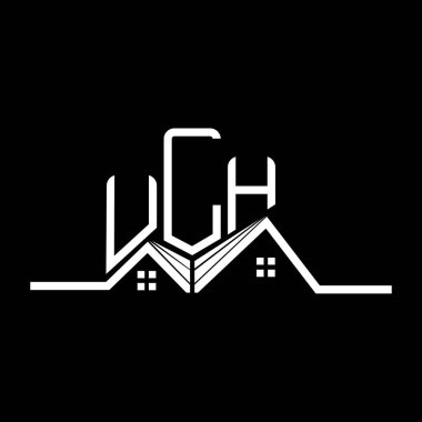 ULH emlak logosu tasarımı, ULH basit ve modern logo. ULH lüks alfabe tasarımı  