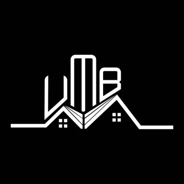 UMB Real State logo tasarımı, UMB basit ve modern logo. UMB lüks alfabe tasarımı  
