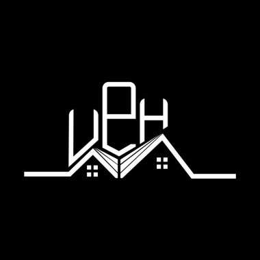 UPH emlak logosu tasarımı, UPH basit ve modern logo. UPH lüks alfabe tasarımı  