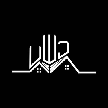 UWJ Real State logo tasarımı, UWJ basit ve modern logo. UWJ lüks alfabe tasarımı  
