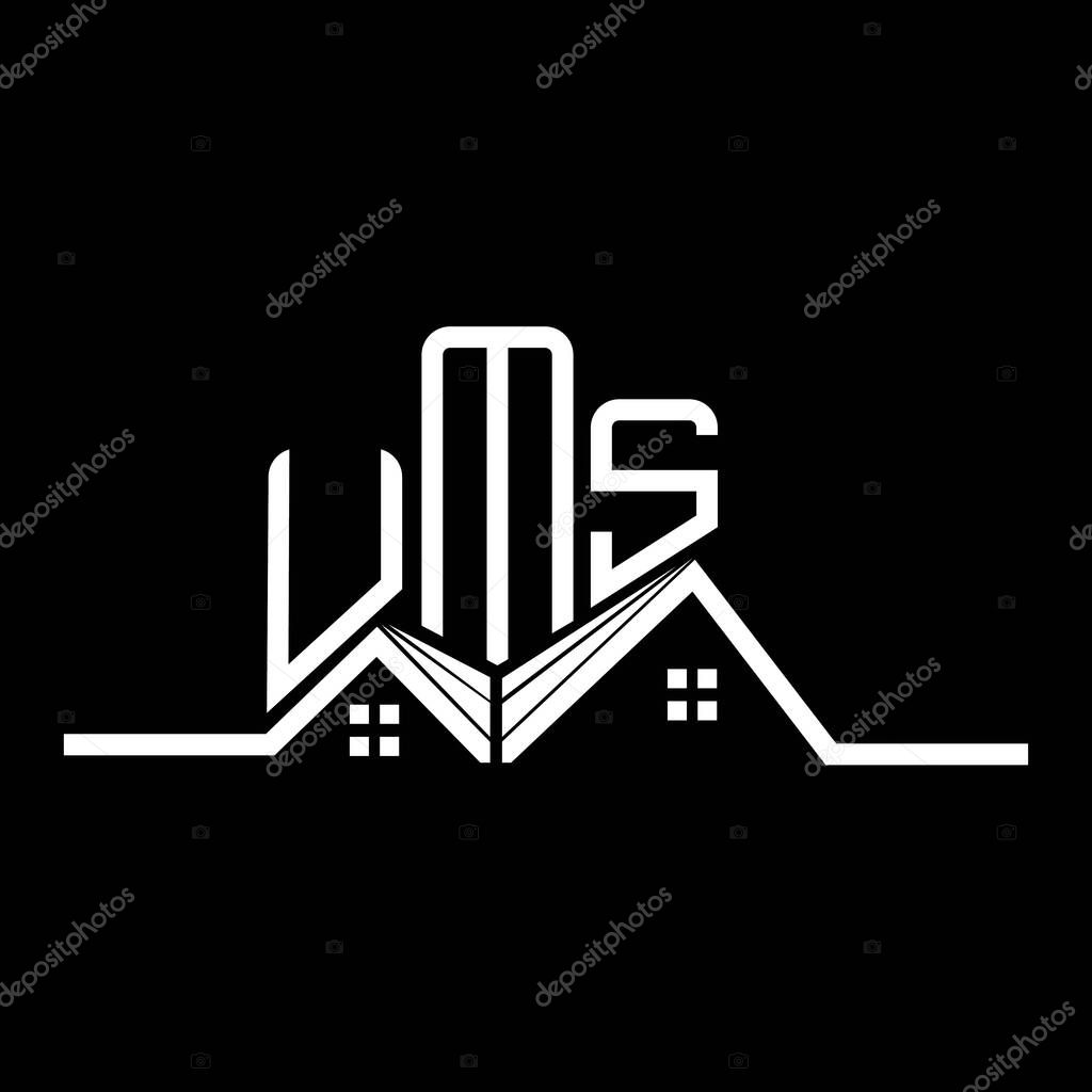UMS Real State logo design, UMS simple and modern logo. UMS luxurious alphabet design