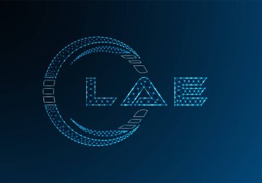 LAE düşük poli harfli logo vektör tasarımı. LAE düşük polyester logo tasarımı. Düşük polyester logo.