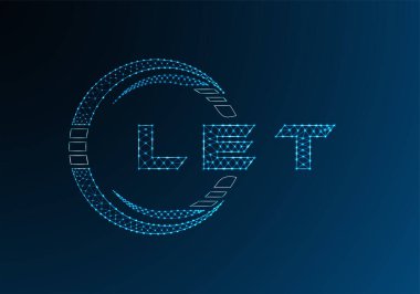 Düşük poli harfli logo vektör tasarımına izin ver. Daha düşük polyester logo tasarımı yapalım. Düşük polyester logo.