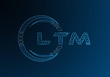 LTM düşük poli harfli logo vektör tasarımı. LTM düşük polyester logo tasarımı. Düşük polyester logo.