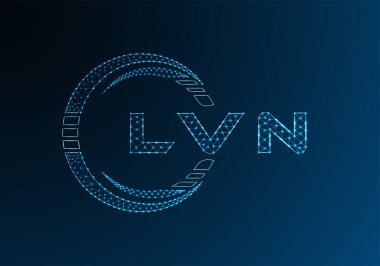 LVN düşük poli harfli logo vektör tasarımı. LVN düşük polyester logo tasarımı. Düşük polyester logo.