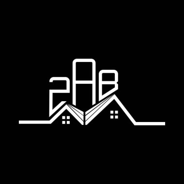ZAB Emlak Logosu Tasarımı, ZAB Basit ve Modern Logo. ZAB lüks alfabe tasarımı  