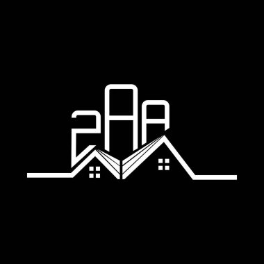 ZAA Real State logo tasarımı, ZAA basit ve modern logo. ZAA lüks alfabe tasarımı  