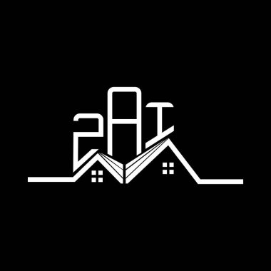 ZAI Real State logo tasarımı, ZAI basit ve modern logo. ZAI lüks alfabe tasarımı  