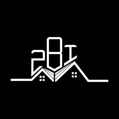 ZBI Emlak Logosu Tasarımı, ZBI Basit ve Modern Logo. ZBI lüks alfabe tasarımı  