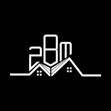ZBM Emlak Logosu Tasarımı, ZBM Basit ve Modern Logo. ZBM lüks alfabe tasarımı  