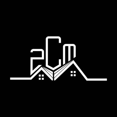 ZCM Real State logo tasarımı, ZCM basit ve modern logo. ZCM lüks alfabe tasarımı  