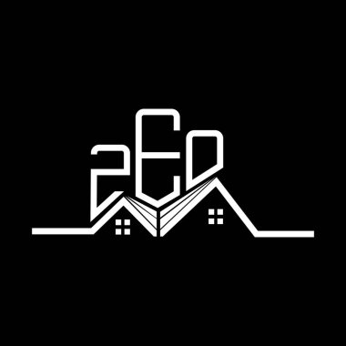 ZEO Real State logo tasarımı, ZEO basit ve modern logo. ZEO lüks alfabe tasarımı  