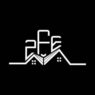 ZFE Emlak Logosu Tasarımı, ZFE Basit ve Modern Logo. ZFE lüks alfabe tasarımı  