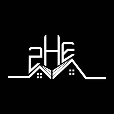 ZHE emlak logosu tasarımı, ZHE basit ve modern logo. ZHE lüks alfabe tasarımı  