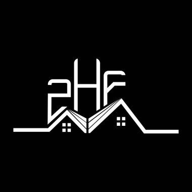 ZHF Real State logo tasarımı, ZHF basit ve modern logo. ZHF lüks alfabe tasarımı  