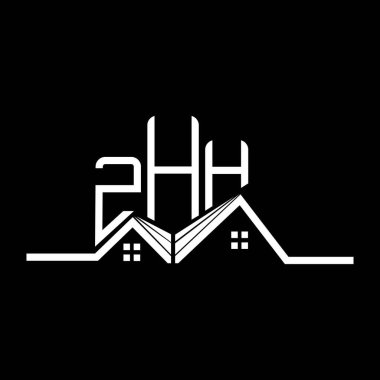 ZHH emlak logosu tasarımı, ZHH basit ve modern logo. ZHH lüks alfabe tasarımı  