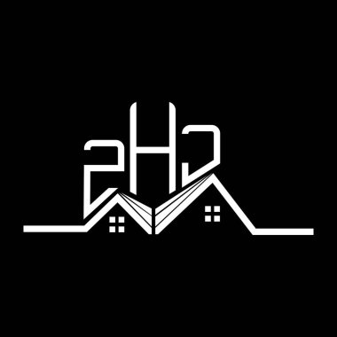 ZHJ Real State logo tasarımı, ZHJ basit ve modern logo. ZHJ lüks alfabe tasarımı  