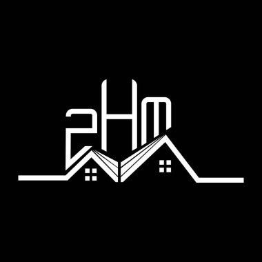 ZHM Real State logo tasarımı, ZHM basit ve modern logo. ZHM lüks alfabe tasarımı  