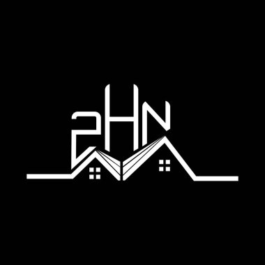 ZHN Emlak Logosu Tasarımı, ZHN Basit ve Modern Logo. ZHN lüks alfabe tasarımı  