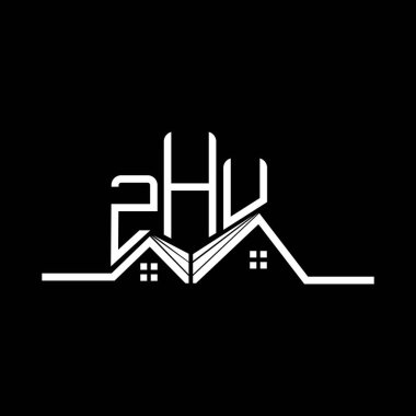 ZHU emlak logosu tasarımı, ZHU basit ve modern logo. ZHU lüks alfabe tasarımı  