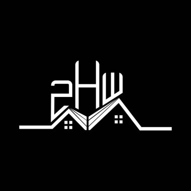 ZHW Real State logo tasarımı, ZHW basit ve modern logo. ZHW lüks alfabe tasarımı  