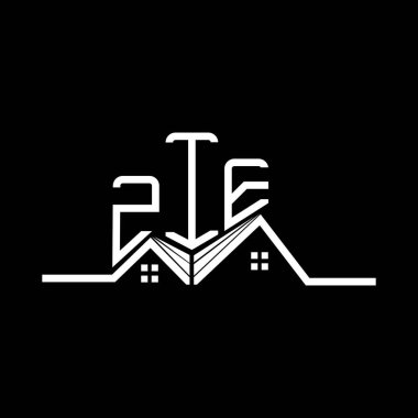 ZIE Real State logo tasarımı, ZIE basit ve modern logo. ZIE lüks alfabe tasarımı  