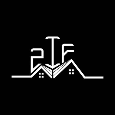 ZIF emlak logosu tasarımı, ZIF basit ve modern logo. ZIF lüks alfabe tasarımı  