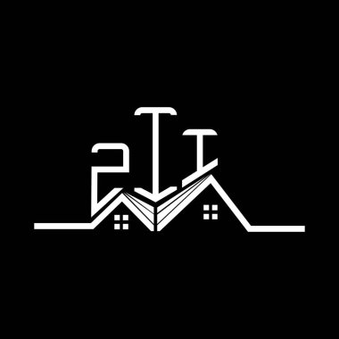 ZII Real State logo tasarımı, ZII basit ve modern logo. ZII lüks alfabe tasarımı  