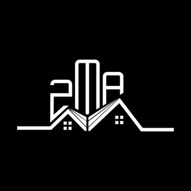 ZMA emlak logosu tasarımı, ZMA basit ve modern logo. ZMA lüks alfabe tasarımı  
