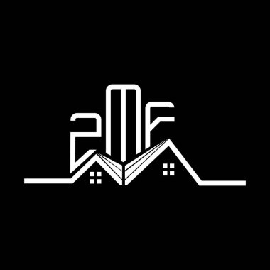 ZMF Real State logo tasarımı, ZMF basit ve modern logo. ZMF lüks alfabe tasarımı  