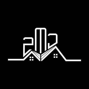 ZMJ Real State logo tasarımı, ZMJ basit ve modern logo. ZMJ lüks alfabe tasarımı  