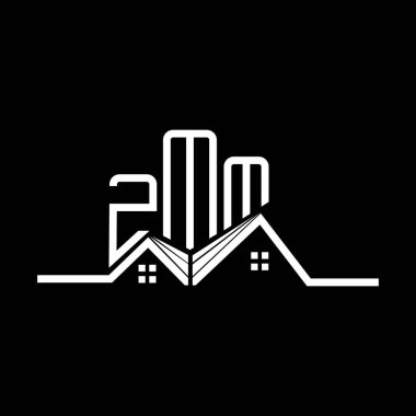 ZMM Real State logo tasarımı, ZMM basit ve modern logo. ZMM lüks alfabe tasarımı  
