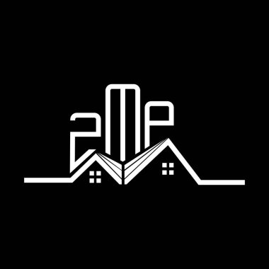 ZMP Real State logo tasarımı, ZMP basit ve modern logo. ZMP lüks alfabe tasarımı  