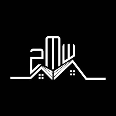 ZMW Real State logo tasarımı, ZMW basit ve modern logo. ZMW lüks alfabe tasarımı  