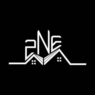 ZNE Emlak Logosu Tasarımı, ZNE Basit ve Modern Logo. ZNE lüks alfabe tasarımı  