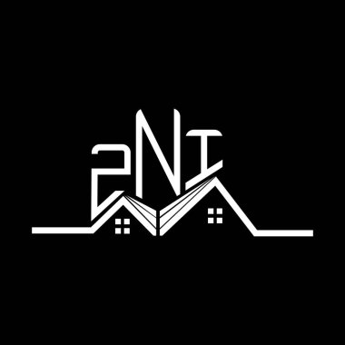 ZNI Real State logo tasarımı, ZNI basit ve modern logo. ZNI lüks alfabe tasarımı  