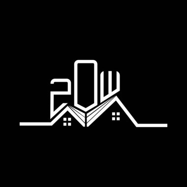 ZOW Real State logo tasarımı, ZOW basit ve modern logo. ZOW lüks alfabe tasarımı  