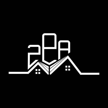 ZPA Emlak Logosu Tasarımı, ZPA Basit ve Modern Logo. ZPA lüks alfabe tasarımı  