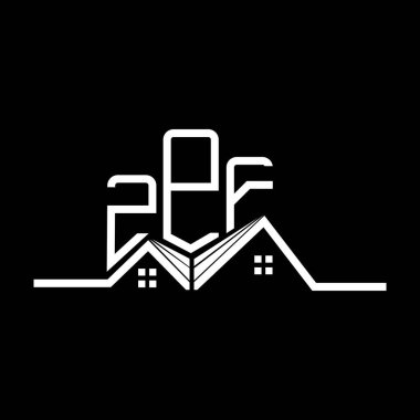 ZPF Real State logo tasarımı, ZPF basit ve modern logo. ZPF lüks alfabe tasarımı  