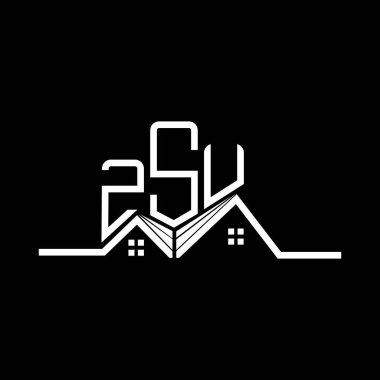 ZSU Real State logo tasarımı, ZSU basit ve modern logo. ZSU lüks alfabe tasarımı  
