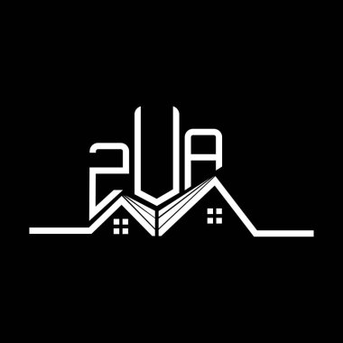 ZUA Real State logo tasarımı, ZUA basit ve modern logo. ZUA lüks alfabe tasarımı  