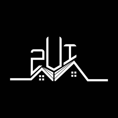 ZUI Real State logo tasarımı, ZUI basit ve modern logo. ZUI lüks alfabe tasarımı  