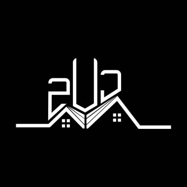 ZUJ Real State logo tasarımı, ZUJ basit ve modern logo. ZUJ lüks alfabe tasarımı  