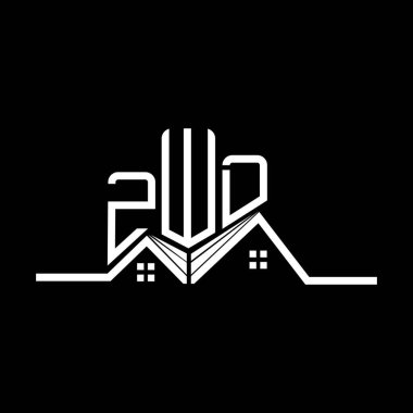 ZWD Real State logo tasarımı, ZWD basit ve modern logo. ZWD lüks alfabe tasarımı  