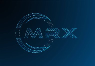 MRX düşük poli harfli logo vektör tasarımı. MRX düşük polyester logo tasarımı. Düşük polyester logo.