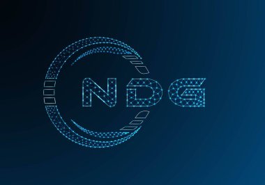 NDG düşük poli harfli logo vektör tasarımı. NDG düşük poli logo tasarımı. Düşük polyester logo.